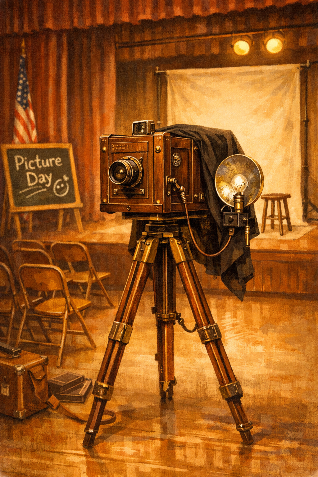 Old fashioned camera illustration