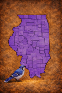 AI Illustration of Illinois map