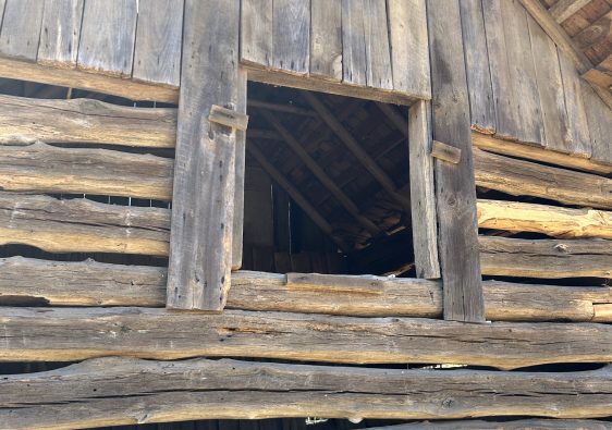 Image of worn boards of an old barn