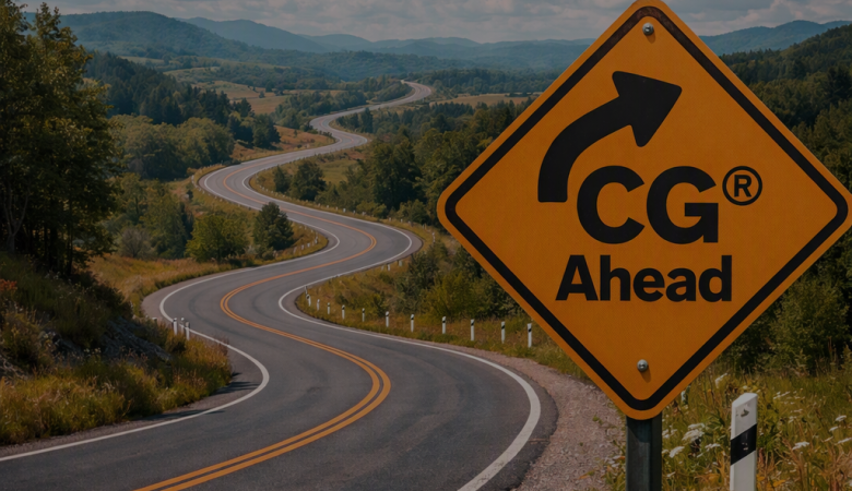 CG ahead road sign